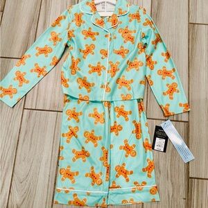 Toddler/kid Gingerbread Sleepwear Set soft, comfortable, cute holiday pajamas